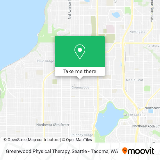 Mapa de Greenwood Physical Therapy