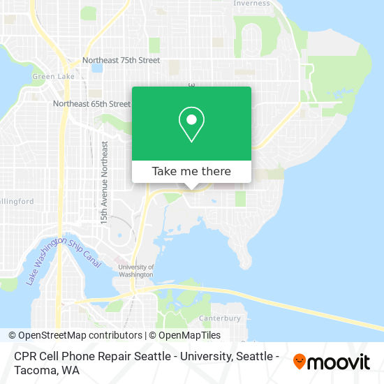 CPR Cell Phone Repair Seattle - University map