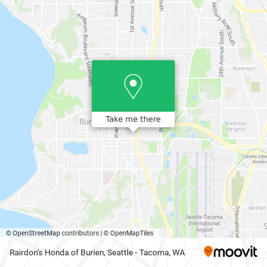 Rairdon’s Honda of Burien map