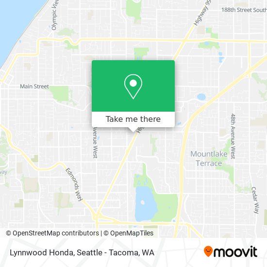 Lynnwood Honda map