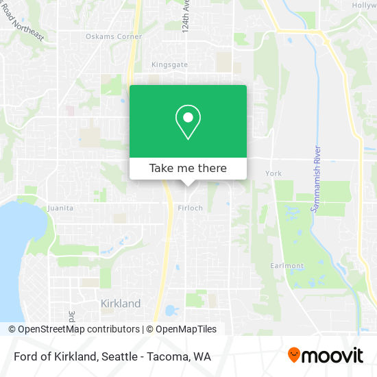 Ford of Kirkland map