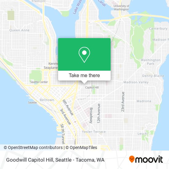 Mapa de Goodwill Capitol Hill