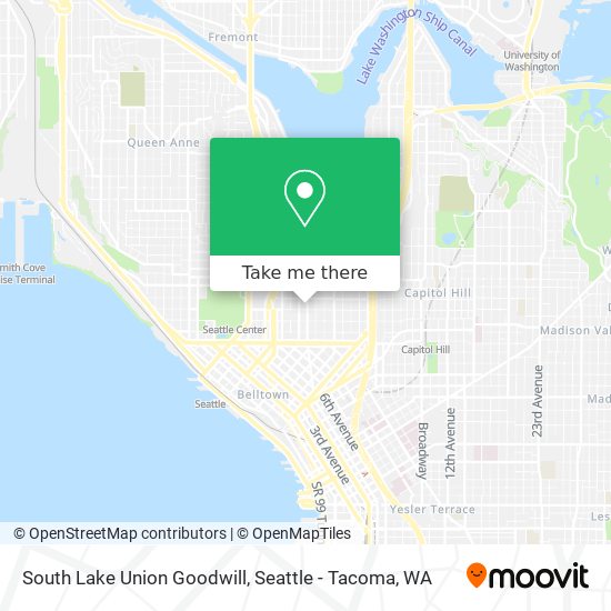 Mapa de South Lake Union Goodwill