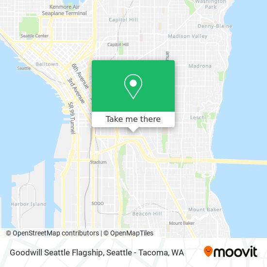 Mapa de Goodwill Seattle Flagship