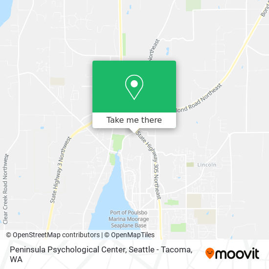Mapa de Peninsula Psychological Center