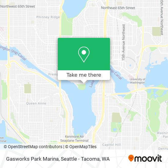 Gasworks Park Marina map