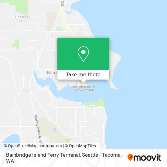 Bainbridge Island Ferry Terminal map