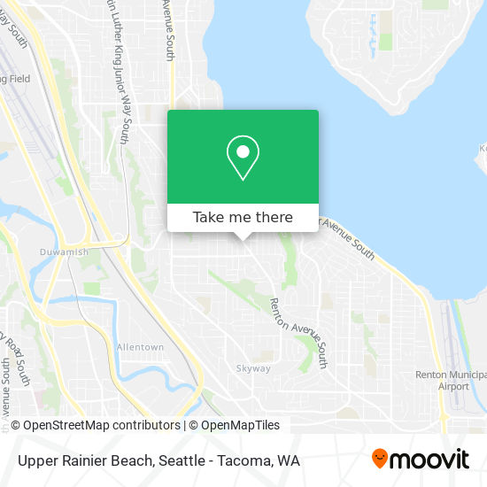 Upper Rainier Beach map