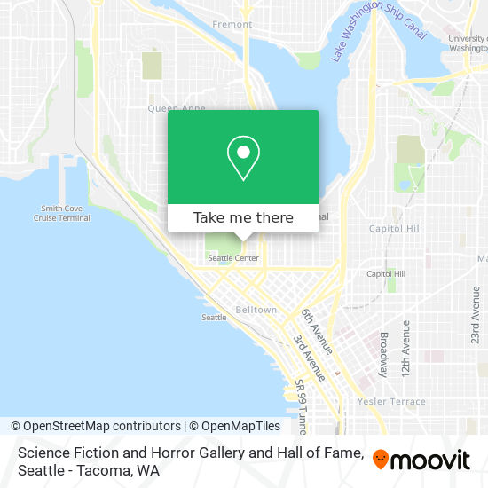 Science Fiction and Horror Gallery and Hall of Fame map