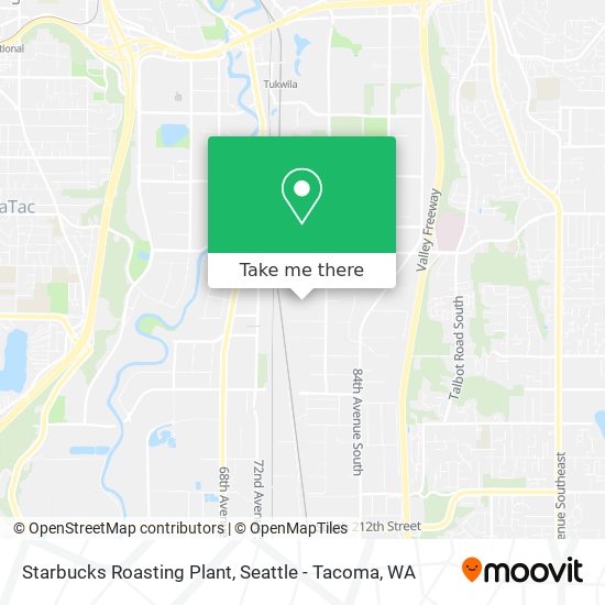 Mapa de Starbucks Roasting Plant