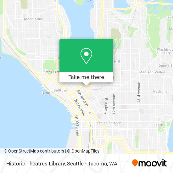 Historic Theatres Library map