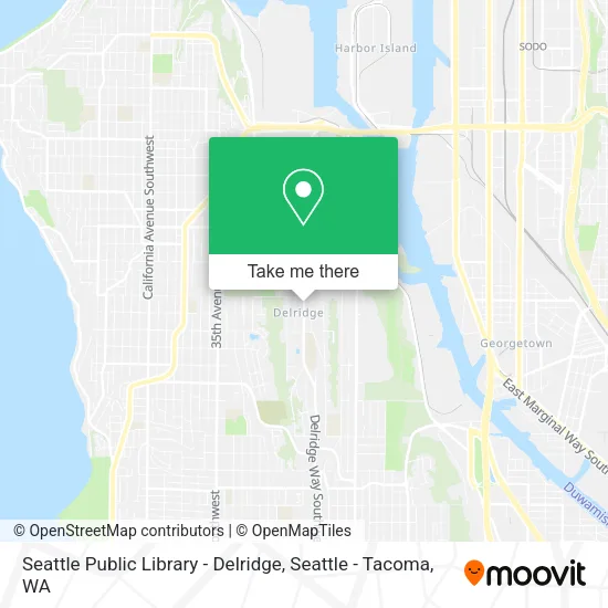 Mapa de Seattle Public Library - Delridge
