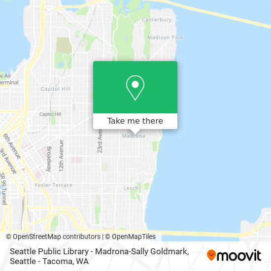 Seattle Public Library - Madrona-Sally Goldmark map