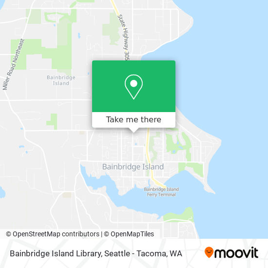 Bainbridge Island Library map