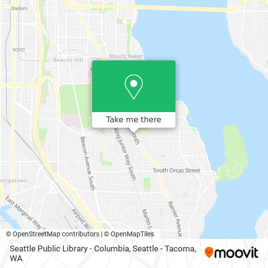 Seattle Public Library - Columbia map