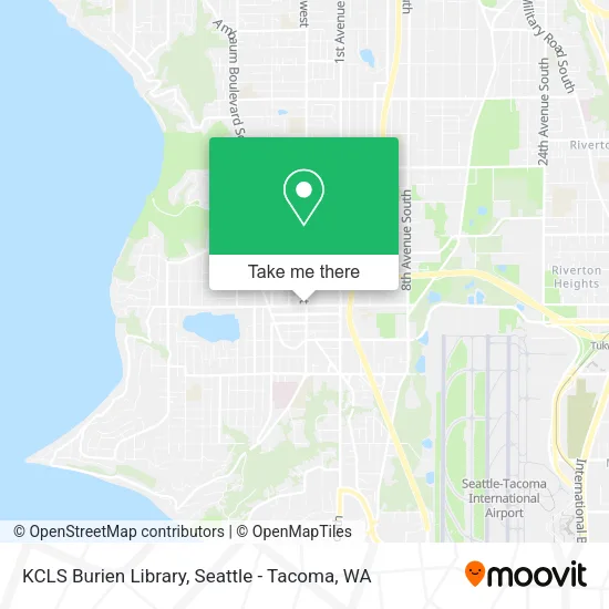 Mapa de KCLS Burien Library