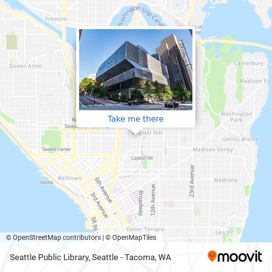 Seattle Public Library map