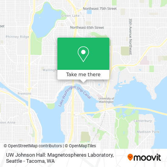 Mapa de UW Johnson Hall: Magnetospheres Laboratory