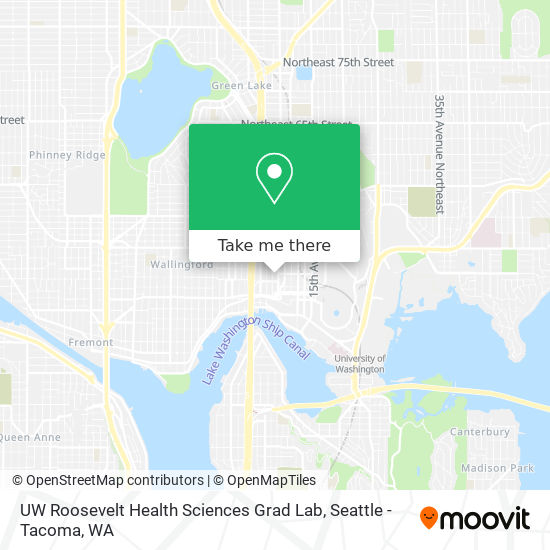 UW Roosevelt Health Sciences Grad Lab map