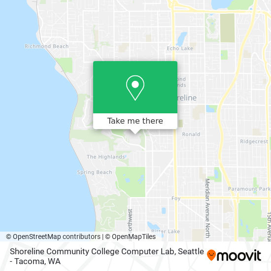 Shoreline Community College Computer Lab map