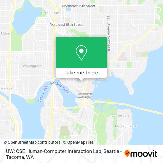 UW: CSE Human-Computer Interaction Lab map