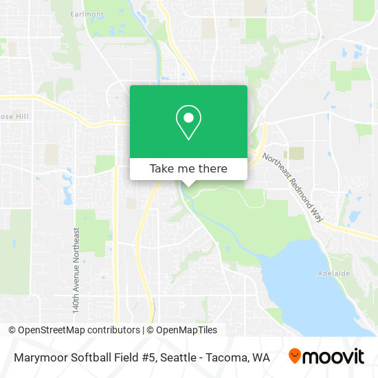 Mapa de Marymoor Softball Field #5