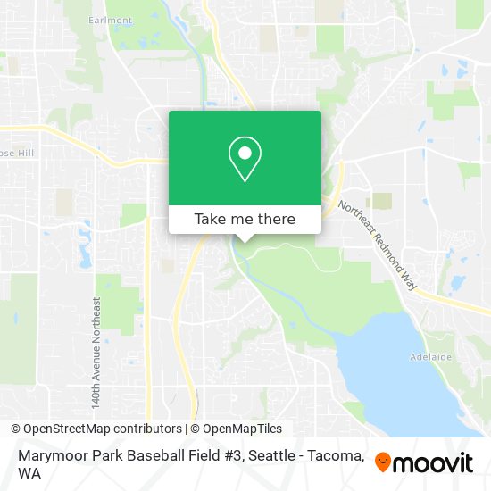 Mapa de Marymoor Park Baseball Field #3