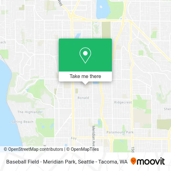 Mapa de Baseball Field - Meridian Park
