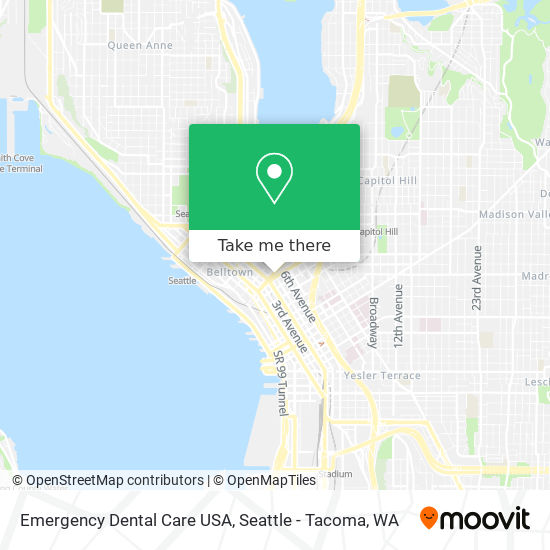 Mapa de Emergency Dental Care USA