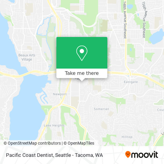 Pacific Coast Dentist map