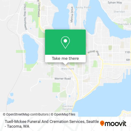 Mapa de Tuell-Mckee Funeral And Cremation Services