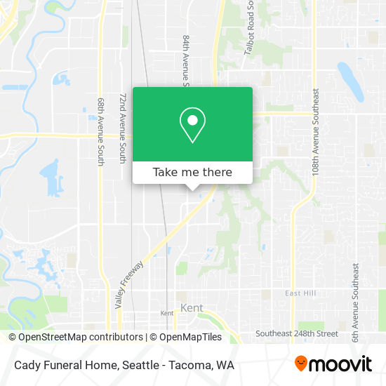 Cady Funeral Home map