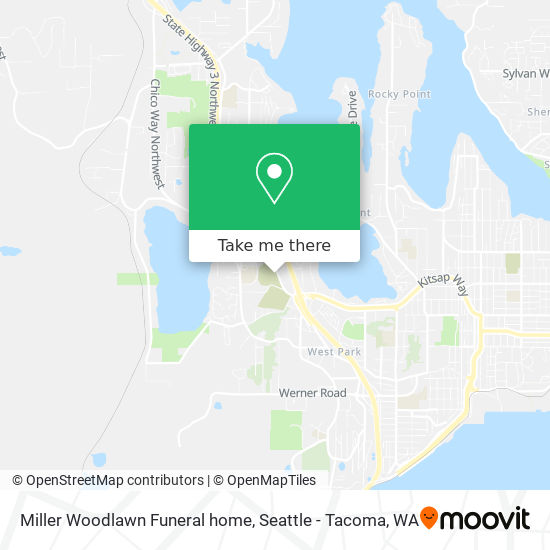 Miller Woodlawn Funeral home map