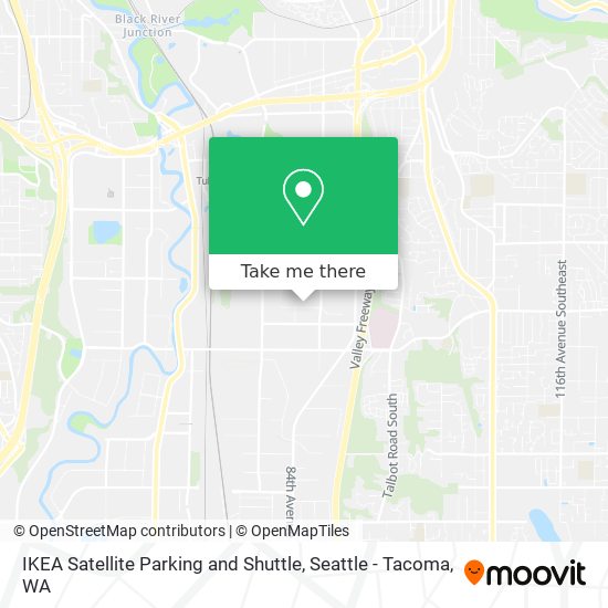 Mapa de IKEA Satellite Parking and Shuttle