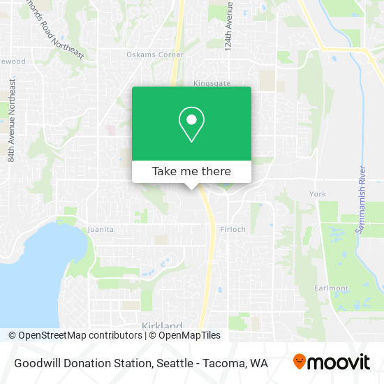 Goodwill Donation Station map