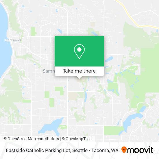 Eastside Catholic Parking Lot map