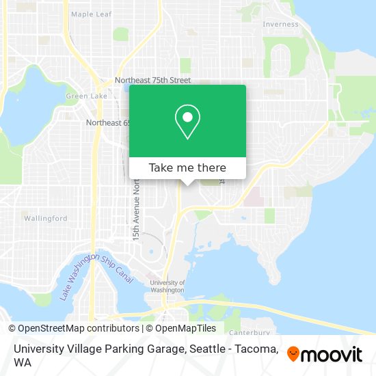 University Village Parking Garage map