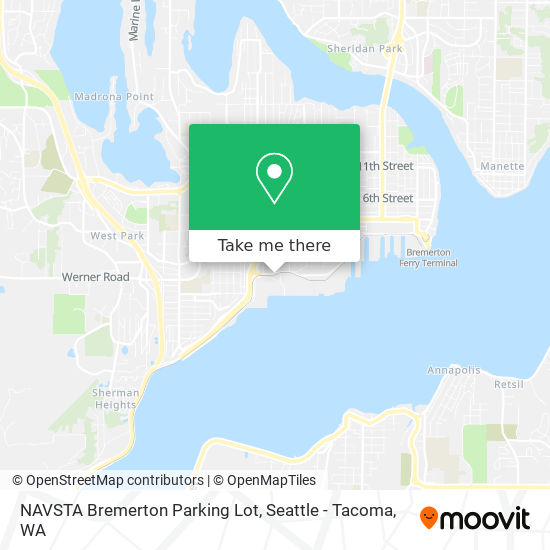 NAVSTA Bremerton Parking Lot map