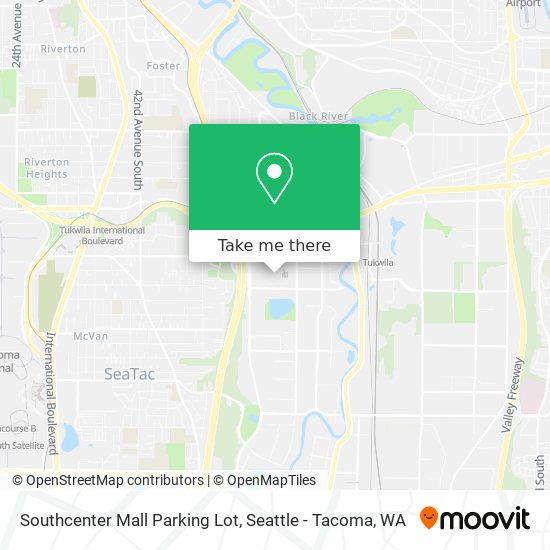 Mapa de Southcenter Mall Parking Lot