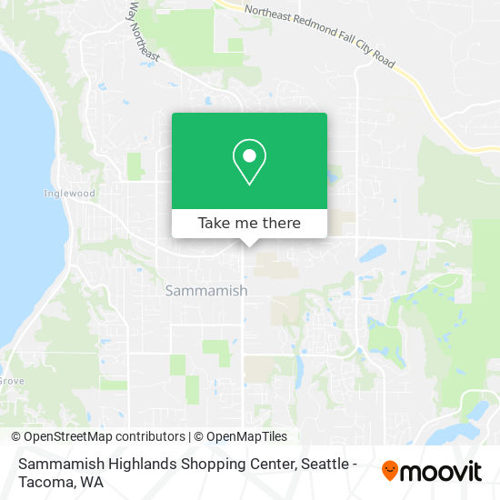 Sammamish Highlands Shopping Center map