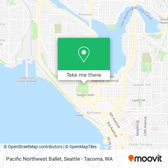 Mapa de Pacific Northwest Ballet