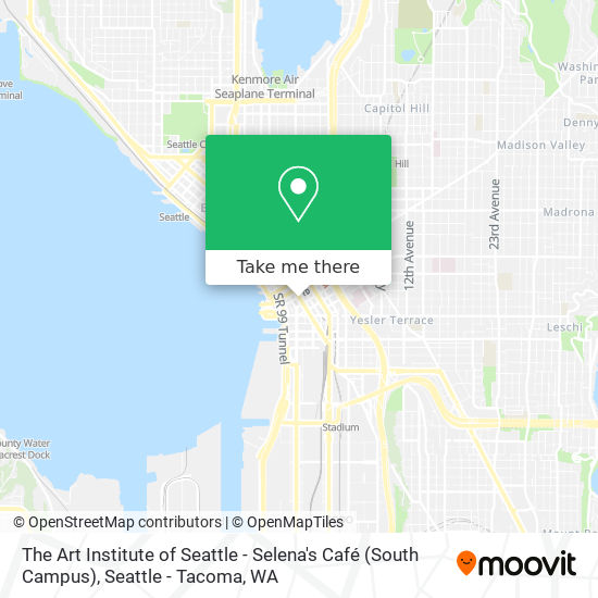Mapa de The Art Institute of Seattle - Selena's Café (South Campus)