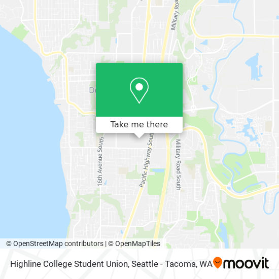 Highline College Student Union map