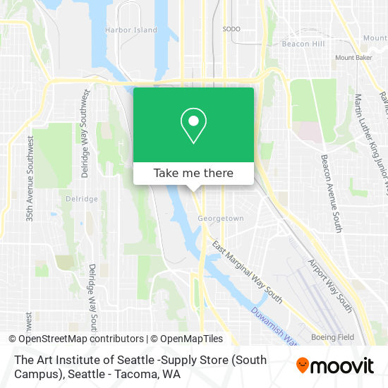 The Art Institute of Seattle -Supply Store (South Campus) map