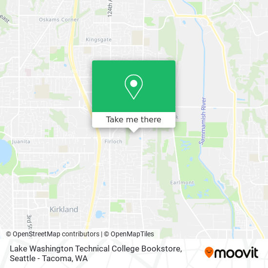 Mapa de Lake Washington Technical College Bookstore