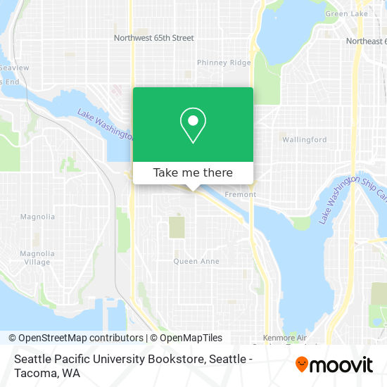 Seattle Pacific University Bookstore map