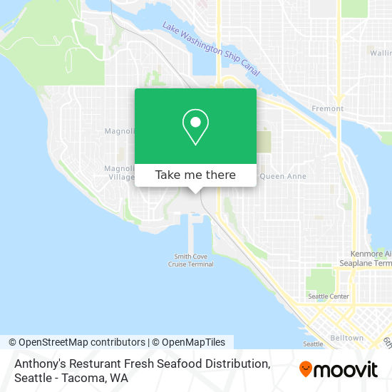 Mapa de Anthony's Resturant Fresh Seafood Distribution