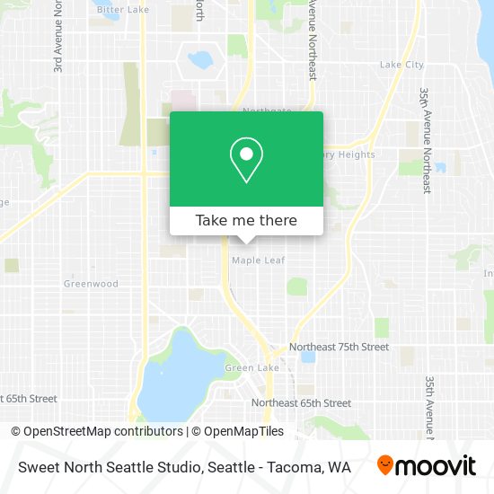 Sweet North Seattle Studio map