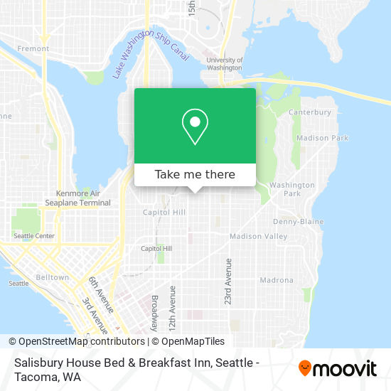 Mapa de Salisbury House Bed & Breakfast Inn