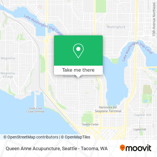 Queen Anne Acupuncture map